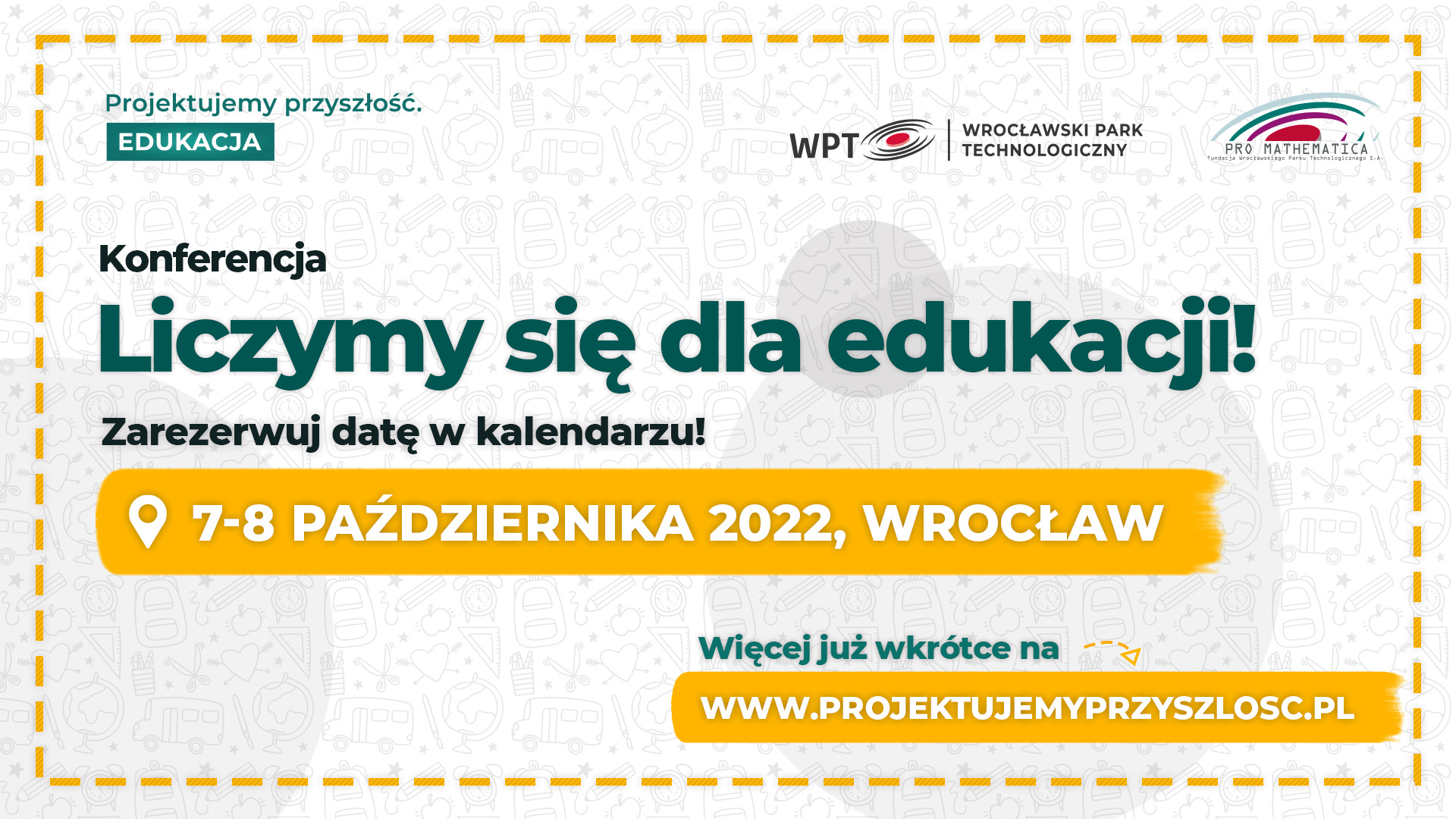 Liczymy się dla edukacji – save the date HD